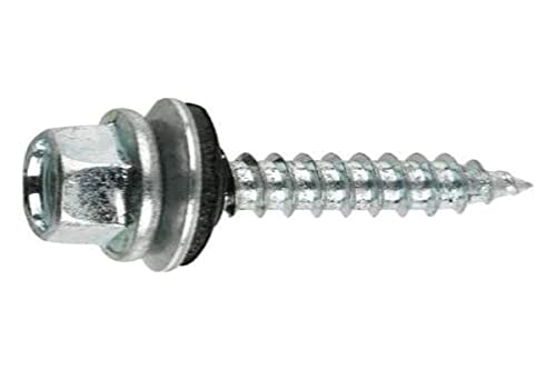 Index 184 Aue186312 Index Aue186312-Tornillo Rosca Chapa Cabeza Hexagonal Con Arandela Vulcanizada Di Acero-Epdm (6,3 X 120 P18, 100 Uds.)