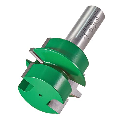 Trend Craftpro C192X1/2Tc - Fresa Per Giunzioni Offset A Linguetta E Scanalatura, Gambo Da 1/2", Diametro Di Taglio 40 Mm E Lunghezza Di Taglio 32 Mm,