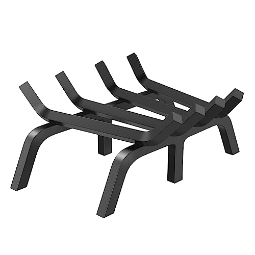 Vevor Griglia Per Camino, 46 Cm, Con 6 Gambe Di Supporto, Barre In Acciaio Massiccio Verniciato A Polvere Da 19 Mm, Portalegna Per Camino Interno Ed
