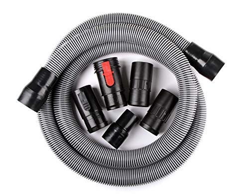 Workshop Wet/Dry Vacs Accessori Per Aspirapolvere, 4,5 Cm X 3,5 M, Per Impieghi Gravosi Ws17823A, Tubo Per Vuoto Umido E Asciutto Per Aspirapolvere Da