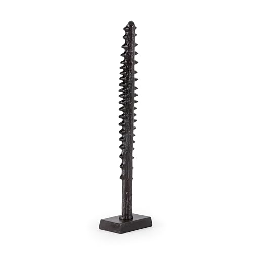 Escultura 17X11X74 Metal Bronce Envejecido