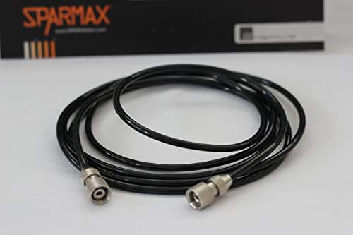 Sparmax Tubo Di Raccordo Dritto, Nero, 2 M