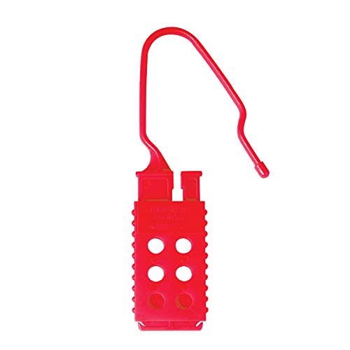 Master Lock 428 - Staffa Di Bloccaggio In Plastica, Colore: Rosso