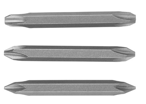 Bosch 2609255958 Diy - Set Da 3 Punte Doppie, 60 Mm, Standard Ls 0,6 X 4,5 Pz1 (1 Pezzo), Ls 0,8 X 5,5 Pz2 (1 Pezzo), Ls 1,2 X 6,5 Pz3 (1Pezzo)