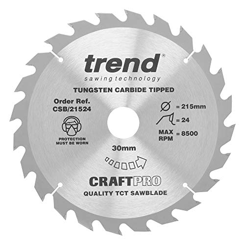 Trend Csb/21524 - Lama Per Sega Craft, 24 Denti, 215 Mm X 30 Mm