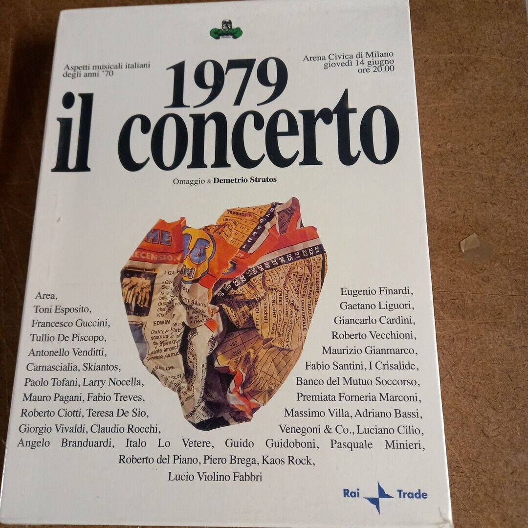 1979 Il Concerto Omaggio A Demetrio Stratos CD + DVD Box Set Nuovo Sigillato
