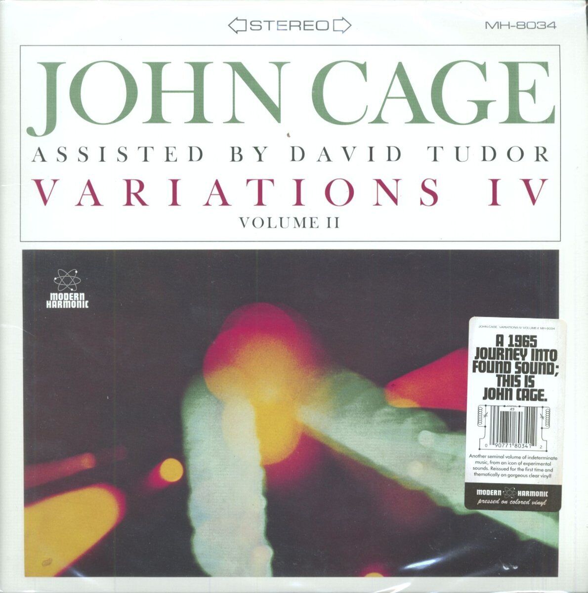 Cage, John With David Tudor Variations IV, Vol. II (Vinyl LP)