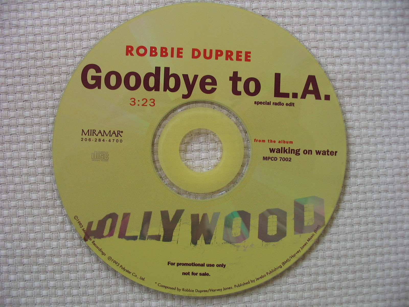Robbie Dupree Walking on Water (CD)