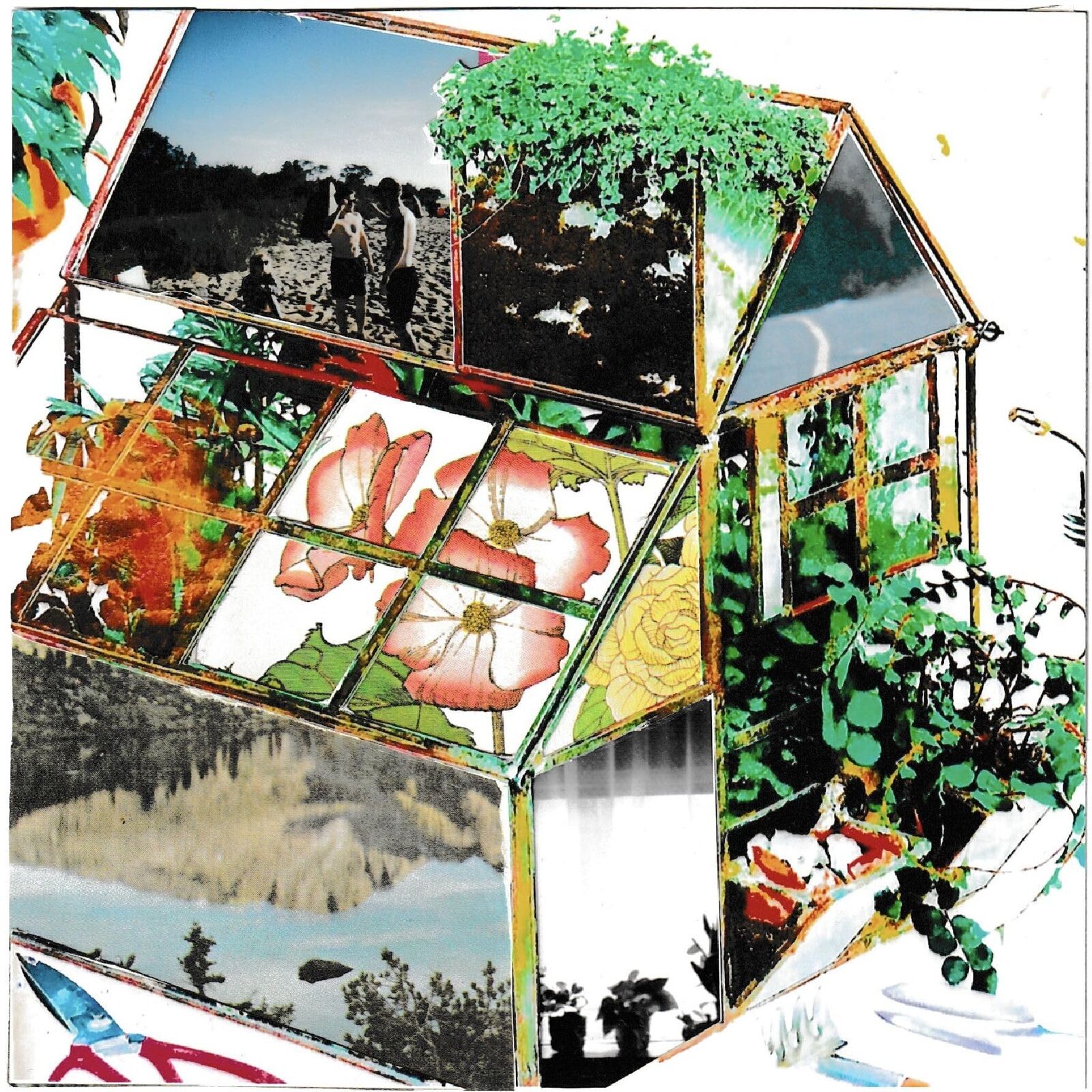 Magazine Beach Constant Springtime Half White / Half Spring Green (Vinyl LP)