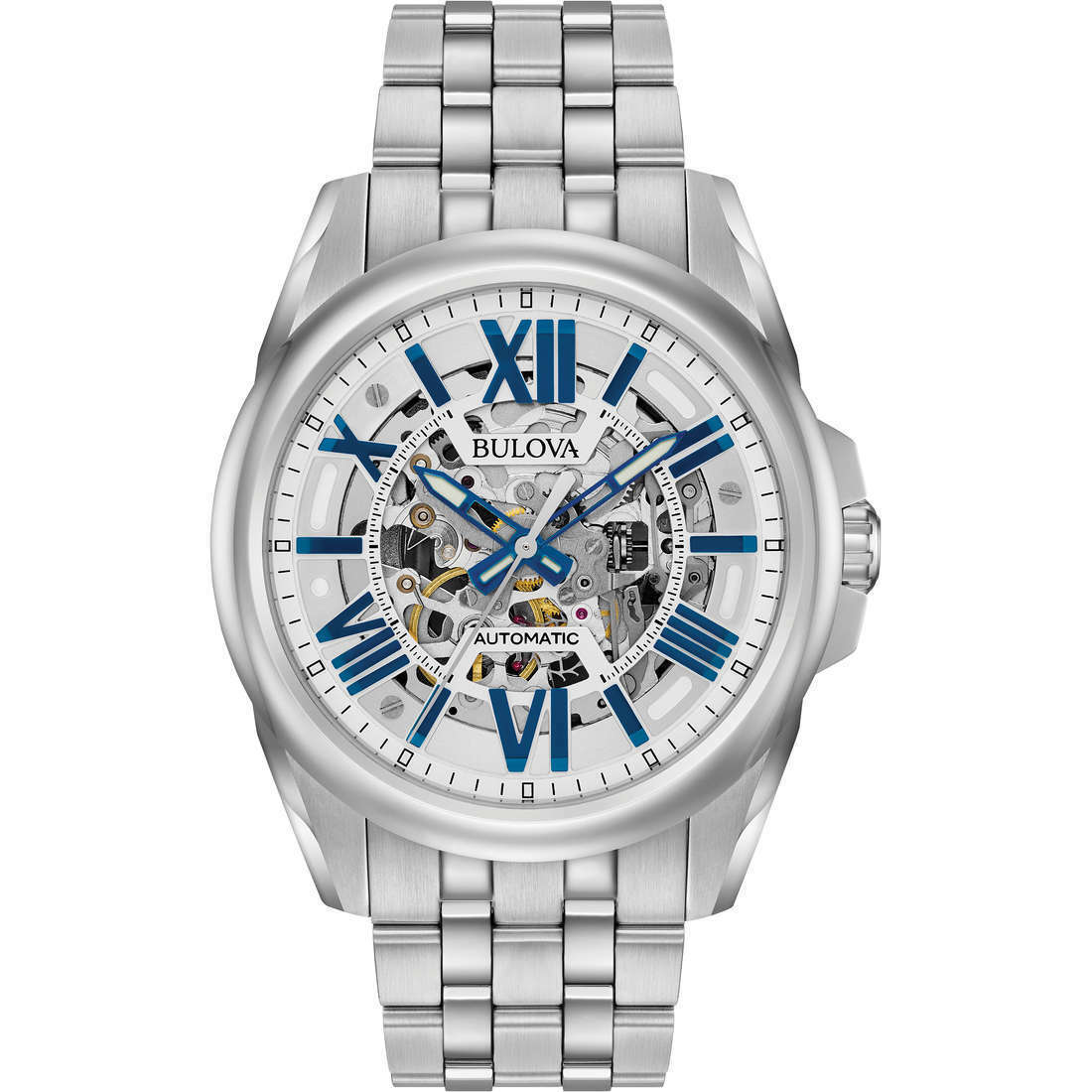 BULOVA SUTTON 96A187 Blue Accent Orologio Automatico