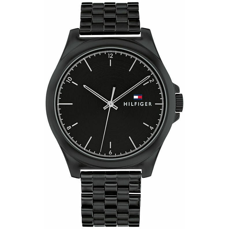 Orologio Uomo TOMMY HILFIGER NORRIS 1710613 Bracciale Acciaio Nero