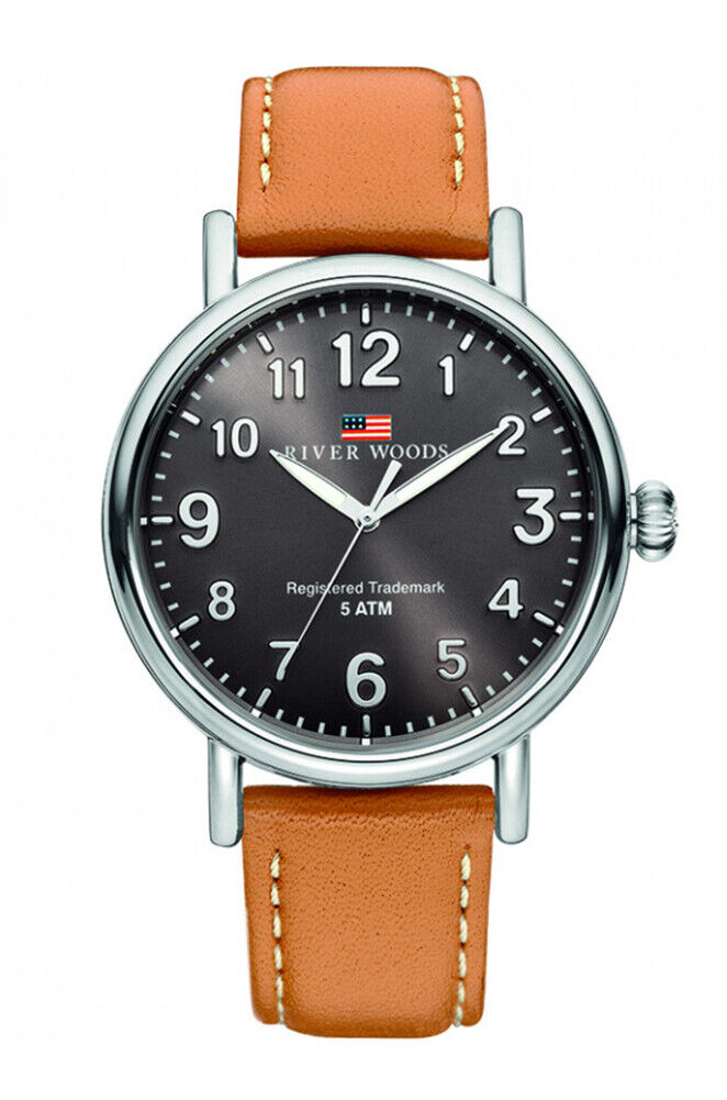 NUOVA Orologio River Woods Uomini Marrone Sacramento RW420006
