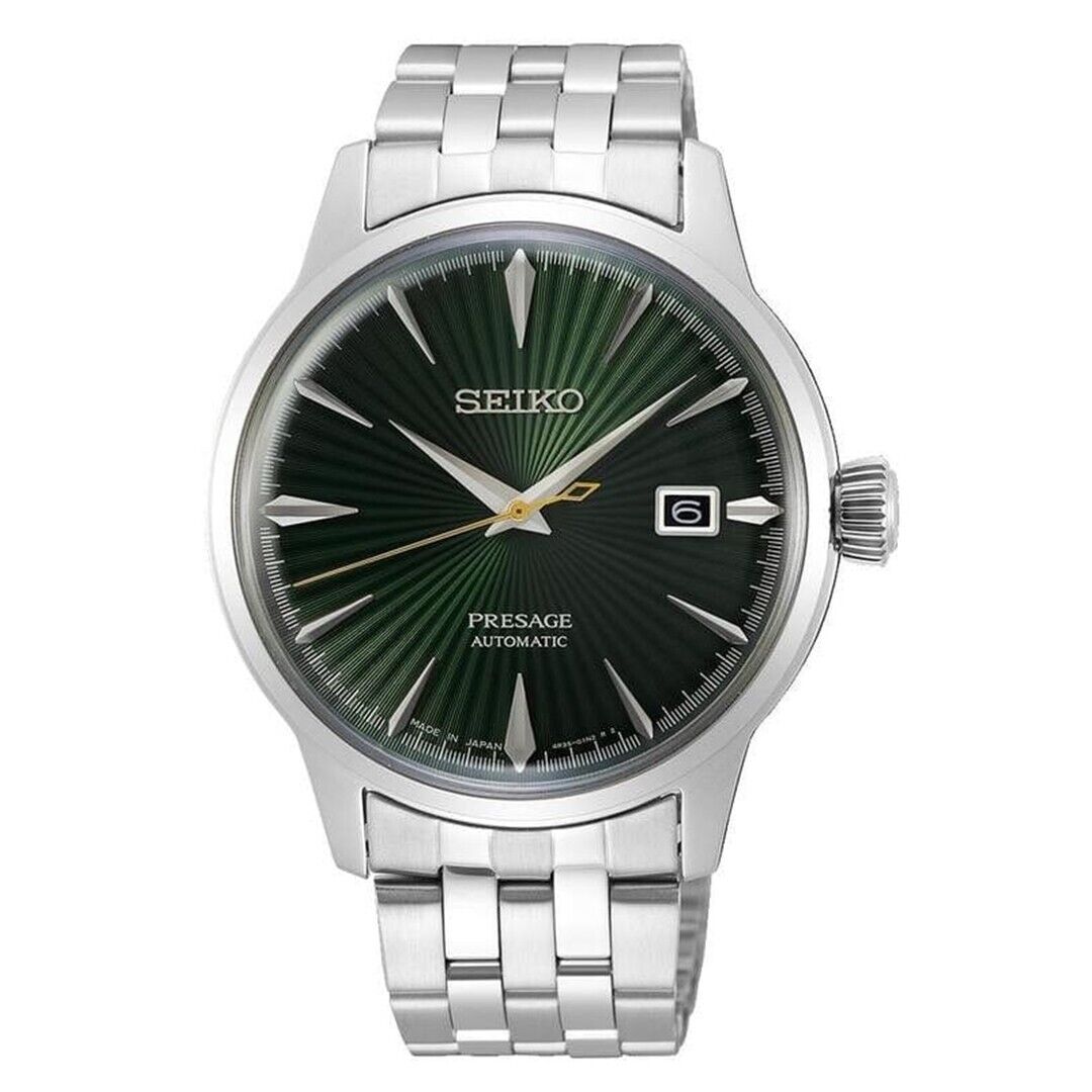 SEIKO Presage SRPE15J1 COCKTAIL TIME Mockingbird Green Bracciale Acciaio
