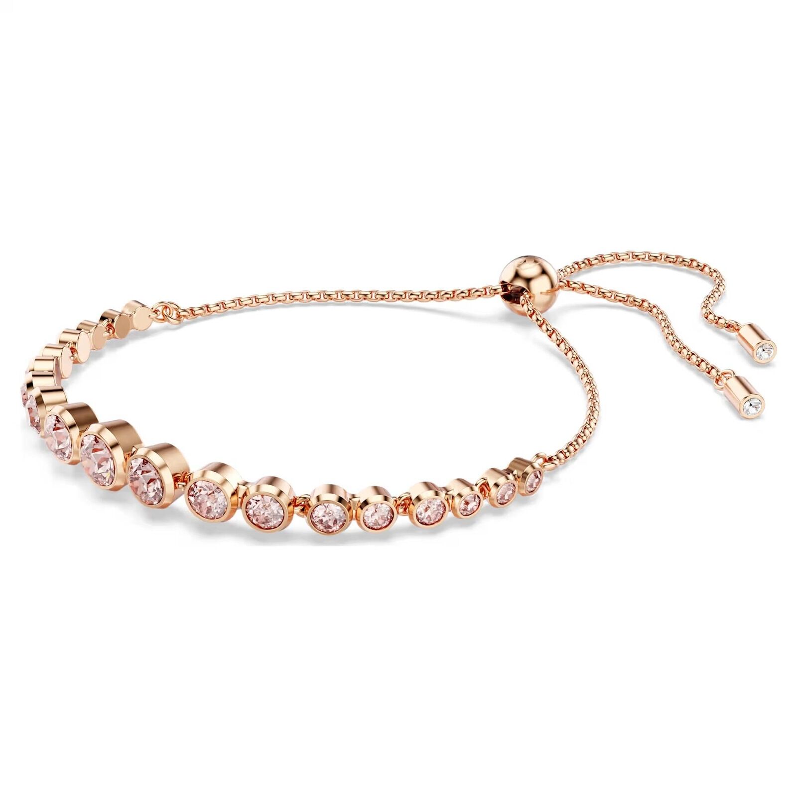 Bracciale Swarovski Tennis Imber oro rosa regolabile 5718204 Bracelet Cristalli
