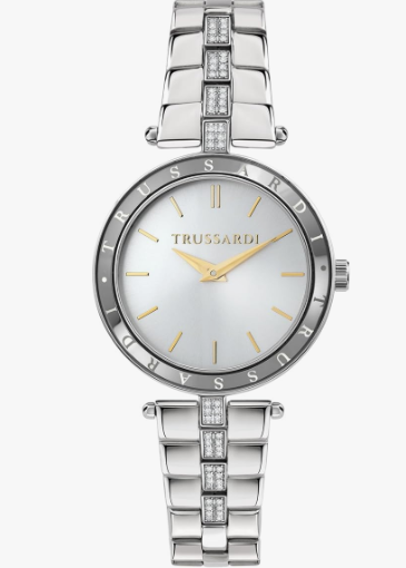 Orologio Trussardi Donna Solo Tempo Acciaio Argentato Cristalli _R2453145510