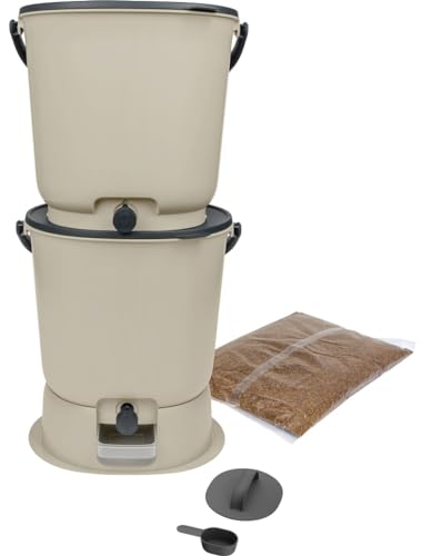 Bokashi Essential 15,3 L+1 Kg Di Brain+1 Base Crema