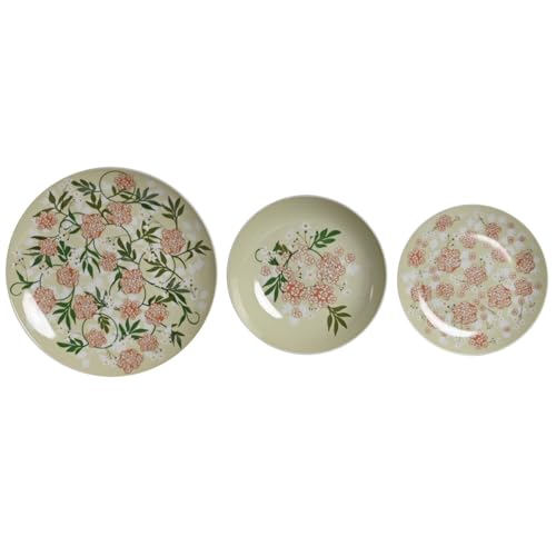 Vajilla Set 18 Porcelana 27X27X3 Verde