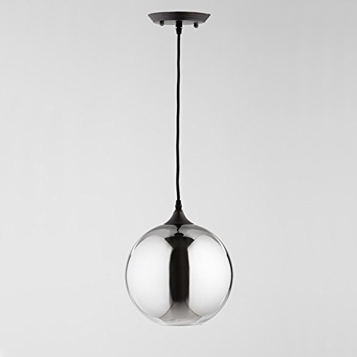 Lampara De Techo 24X24X28 Cristal Gris Con Bombilla