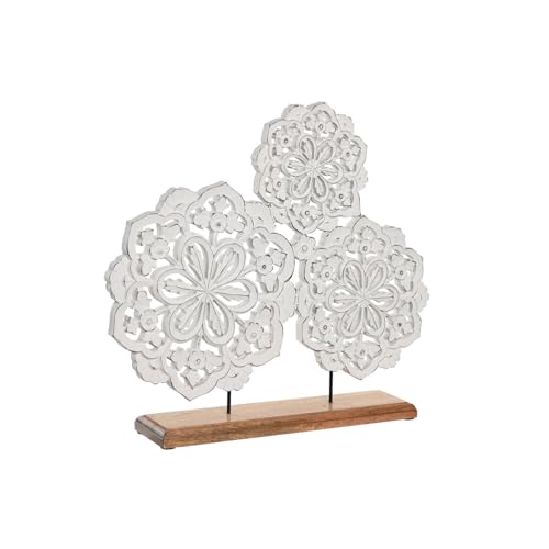 Decoracion Mdf Metal 51X9X44 Estrella Blanco