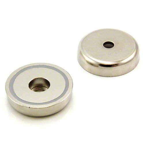 N42 Neodimium Pot Magnet Per Arti, Artici, Modello, Fasi, Hobbie, Offici E Hassa - 48Mm Dia X 11,5Mm Di Spessore X 8Mm C/Foro - 86Kg Pull