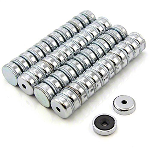 Ferrite Y30Bh Pot Magnet Per Arti, Artigianato, Produzione Di Modelli, Fai -Da -Te, Hobby, Ufficio E Casa - 25Mm Dia X 7Mm Di Spessore X 5Mm C/Lavello