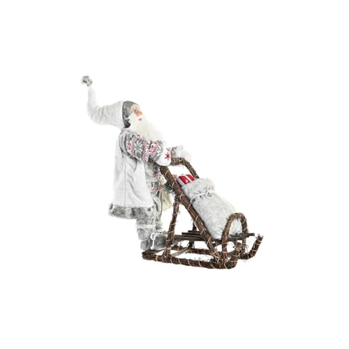 Figura Poliester Madera 42X22X48 Trineo Gris