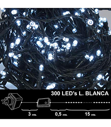 Luces 300 Leds Blancos Int-Ext Ip44