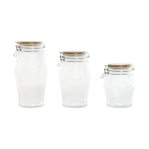Bote Hermetico Set 3 Cristal 13,5X13,5X27 2200 220