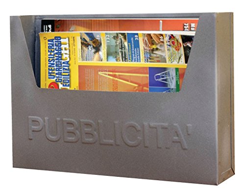 Cassetta Postale Porta Pubblicita' Volantini In Acciaio Colore Antracite