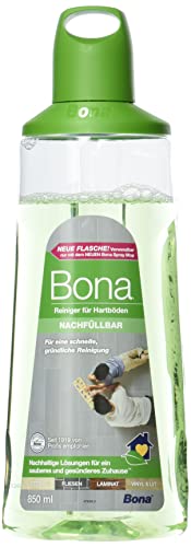 Bona Detergente Per Pavimenti, Piastrelle In Pietra E Laminato, Bottiglia Detergente Per Laminato, 850 Ml, Cartuccia Per Spray Di Alta Qualità, Deterg