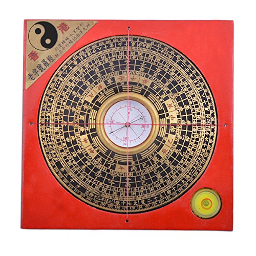 10,9 Cm Feng Shui Compass Luo Pan/Lou Pan Tool W Free Mxsabrina Red String Bracelet G7011