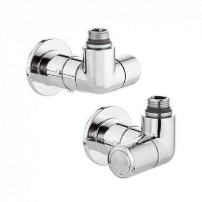 Caleffi Coppia Valvole Doppia Squadra High Style Destra, Cromo, Taglia Unica