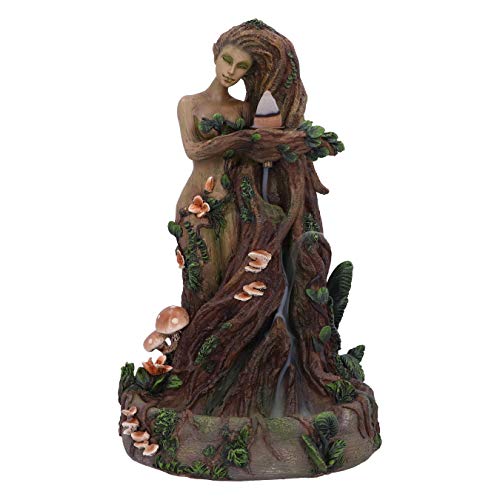 Nemesis Now Lady Earth - Bruciatore Di Incenso A Riflusso Naturale, 23,5 Cm, Colore: Marrone