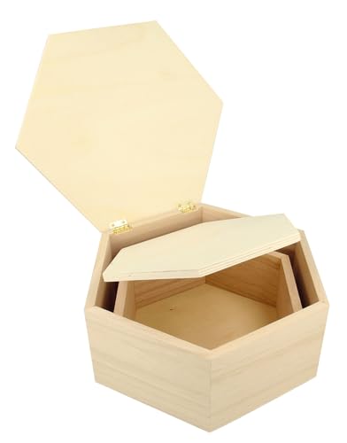 Artemio Scatole Impilabili, Legno, Beige, 22 X 9 X 19 Cm