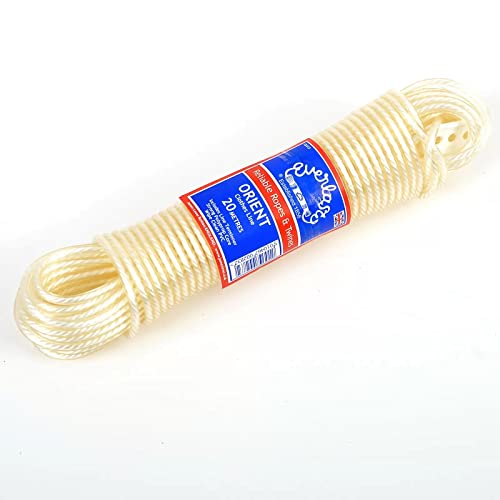 Everlasto Filo Stendibiancheria Orient, 20 M, Spessore 4,8 Mm Circa (Trasparente)