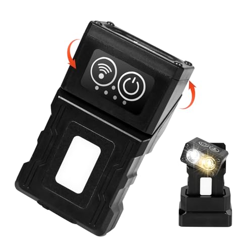 Ultrafire Piccola Tasca Torcia Con Stazione Di Ricarica, Testa Girevole A 180 Gradi, Mini Torcia A Led, Ricaricabile Usb, 500 Lumen, 10 Modalità, Magn