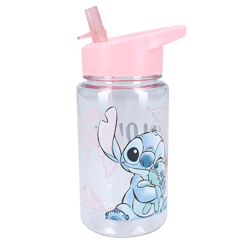 Vadobag Stitch Drink Up Bottiglia Bottiglietta 450Ml In Plastica Per Bevande Disney Lilo E Stitch