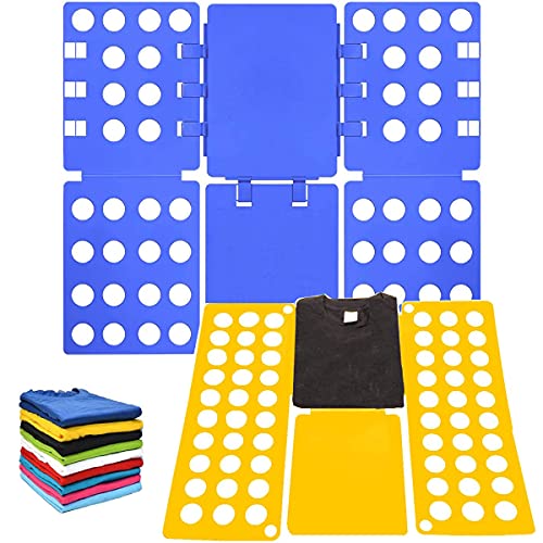 Amzmukaup 2 Pezzi Piega Abiti, Piega Indumenti Adulti Bambini Piega Magliette Piega Camicie Organizzatore Piega Vestiti Fast Folder Piega Magliette Pe