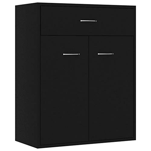 Vidaxl Credenza Nera 60 X 30 X 75 Cm