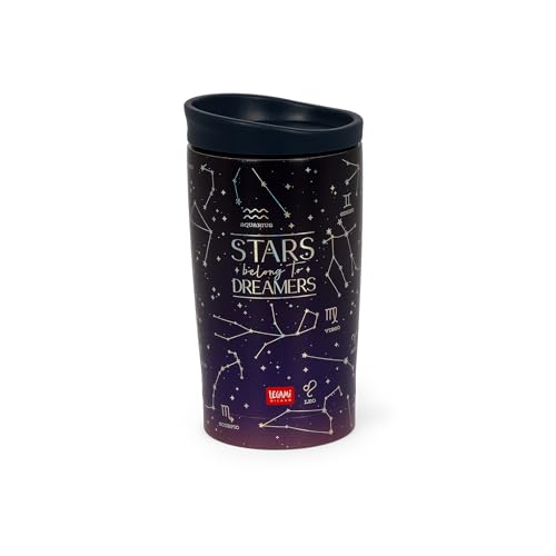 Legami - Vacuum Tumbler Hot & Cold, Bicchiere Termico, Leggero E Resistente, Tappo Con Chiusura Ermetica, In Accaio Inox, Capacità 250 Ml, Per Tutti I