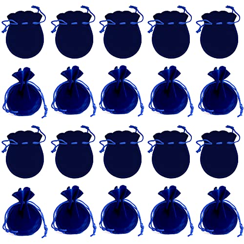 Xcsj 20Pcs Sacchetto Regalo In Velluto Sacchetti Per Gioielli In Velluto Sacchetti Di Tessuto In Velluto Borsa Con Coulisse Per Gioielleria Regalo Par