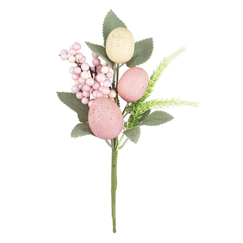 Ideen Mit Herz | Rami Di Pasqua Decorativi Con Uova E Bacche | Decorazione Pasquale | Colori Pastello | 2 Pezzi (Uova E Bacche 1)
