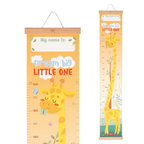 Legami - Metro Da Parete Dream Big Little One, Metro Da Appendere Per Misurare L'Altezza Dei Bambini, Fino A 160 Cm, 41 Stickers Inclusi, Con Listelli