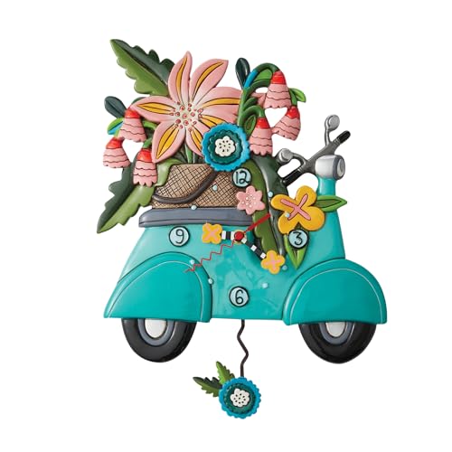 Enesco Allen Designs - Orologio A Forma Di Scoot In Through Life, 30,5 Cm