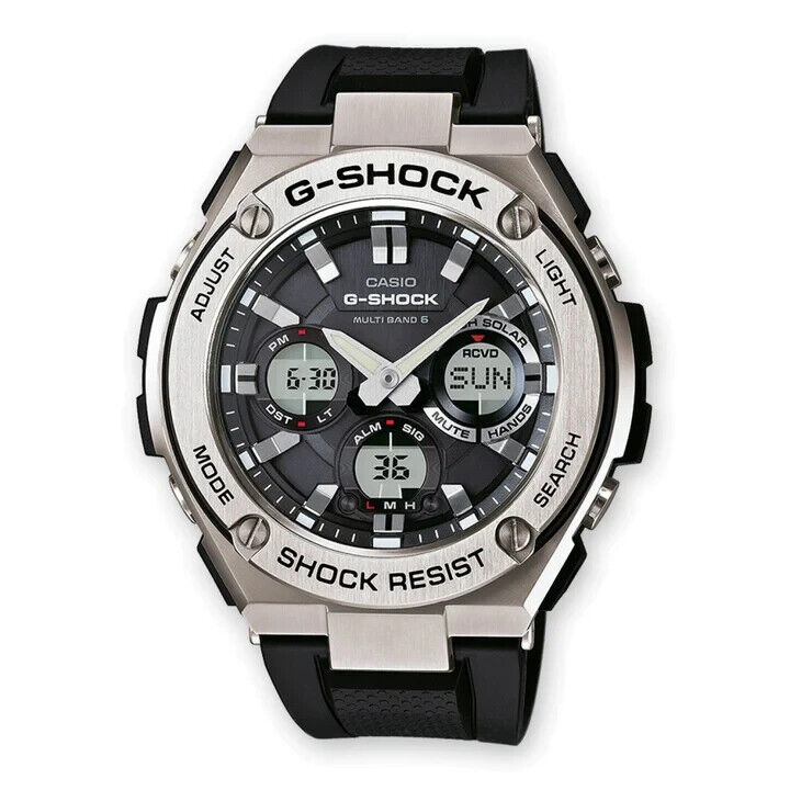 CASIO  G-SHOCK  RADIO CONTROLLATO CARICA SOLARE  GST-W110-1AER   GARANZIA ITALIA
