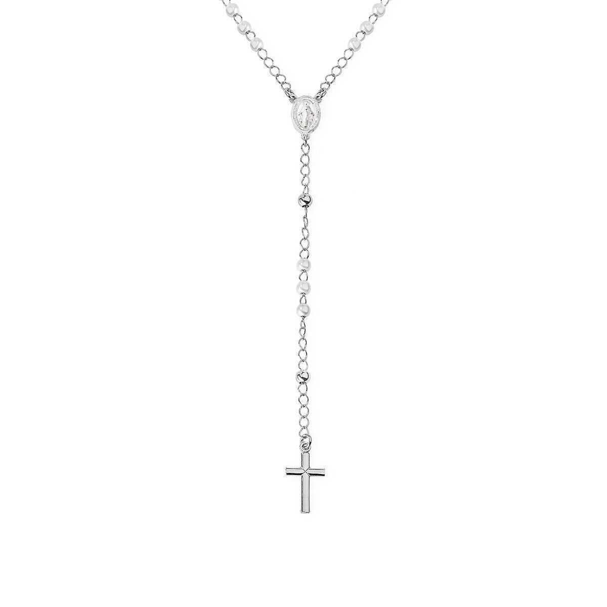 Collana Rosario Donna Amen  Gioielli Con Perle CROBB4