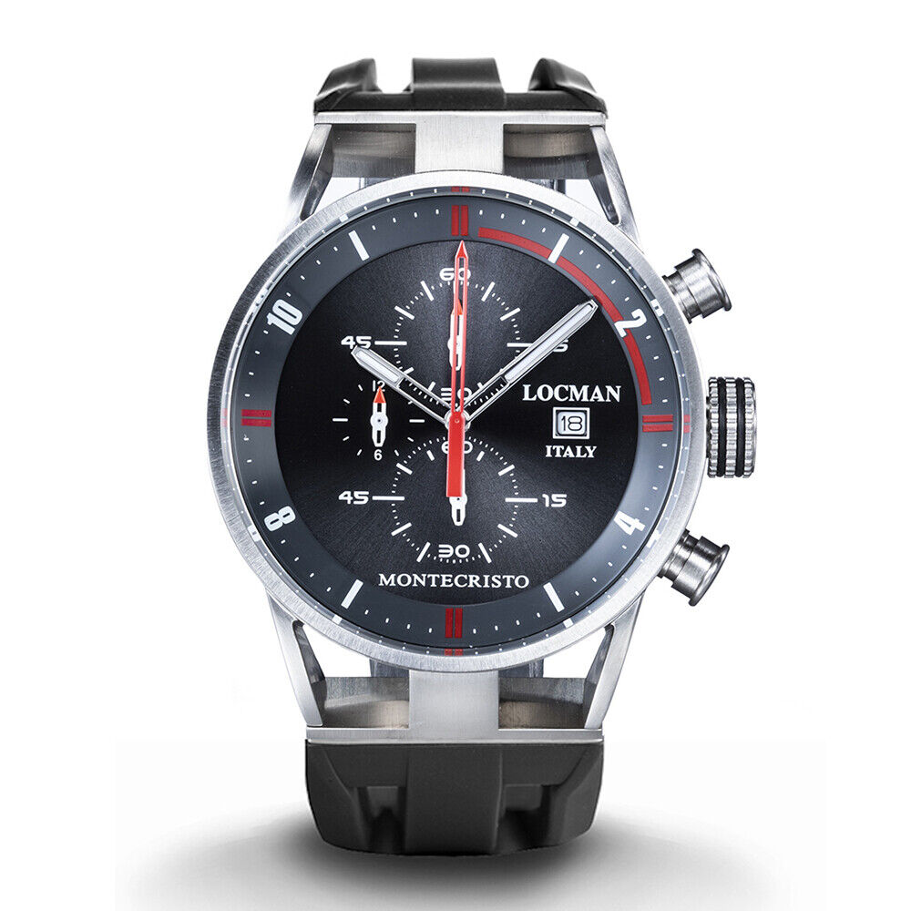 Orologio Cronografo Uomo Montecristo Nero Locman - 0510A07S00GYRDSK