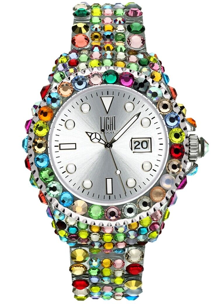 LIGHT TIME Mod. MEDITERRANEO - Full Strass / Silver 13853753