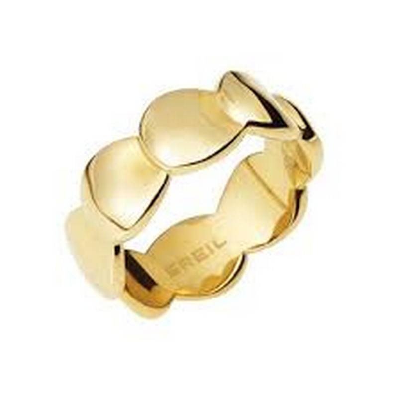 Anello donna fascia Breil B Whisper dorato TJ3240 acciaio 316L