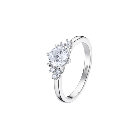 Anello Donna Lotus Silver In Argento Tipo Solitario Con Zirconi LP3443-3/114